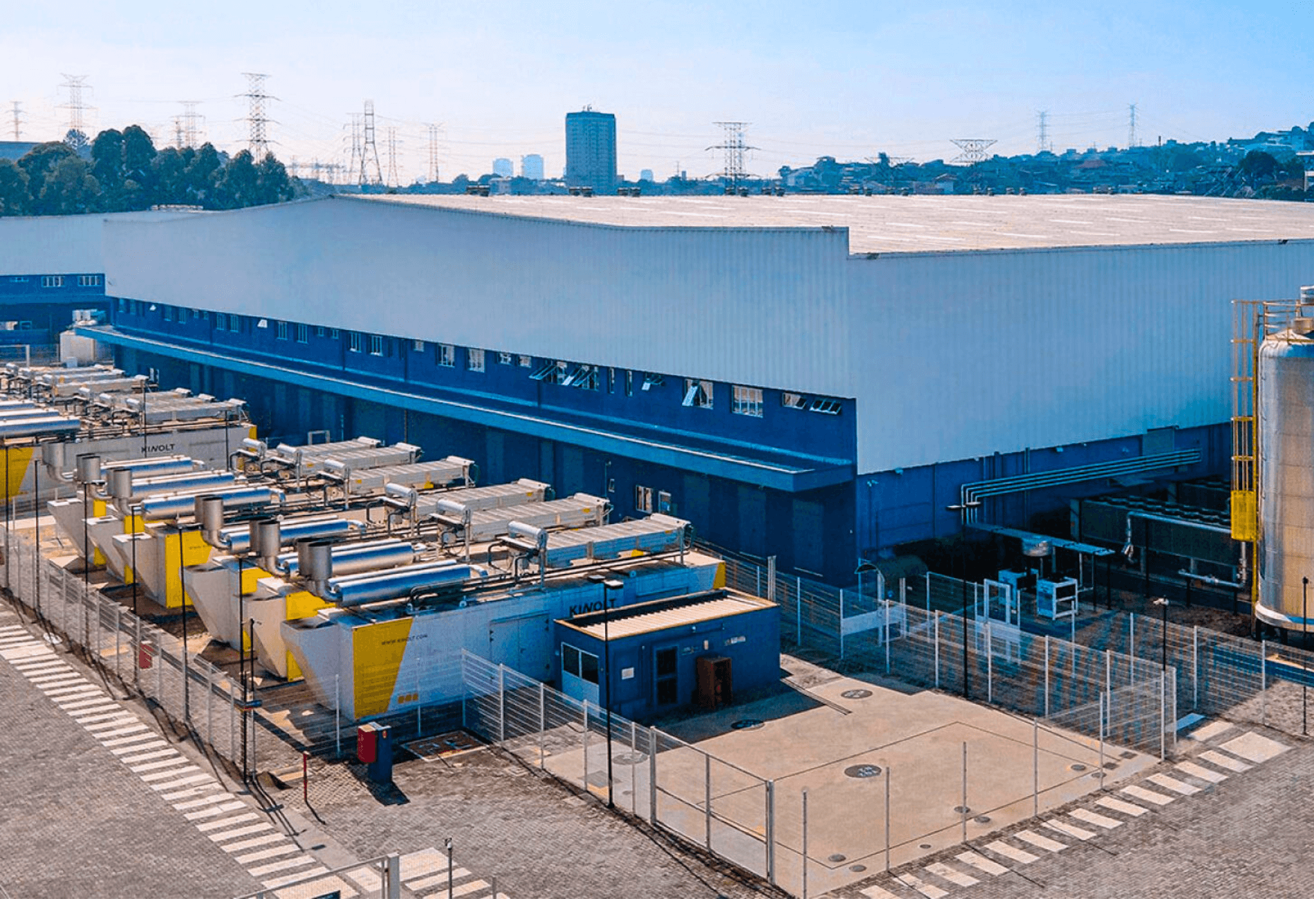 Vista externa do prédio do data center